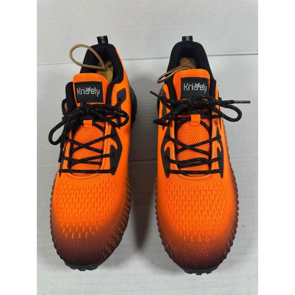 Kricely Other - Kricely Trail Running Shoes Mens Size 10.5 Orange Black Athletic Sneakers‎